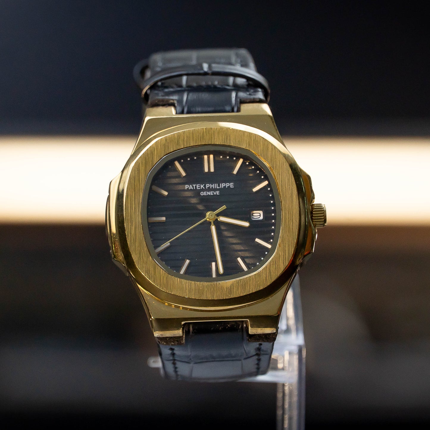 PATEK PHILIPPE (Geneve Leather Strap)