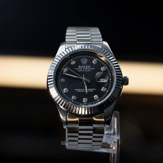 ROLEX (OYSTER PERPETUAL) Black Datejust